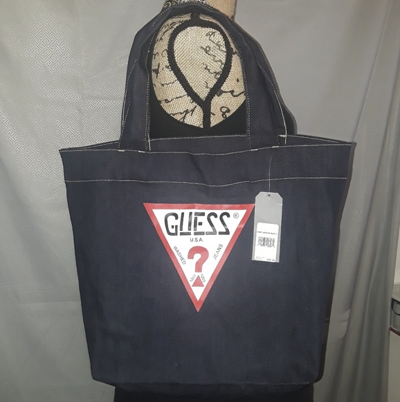 Guess Handbags - Guess denim tote bag